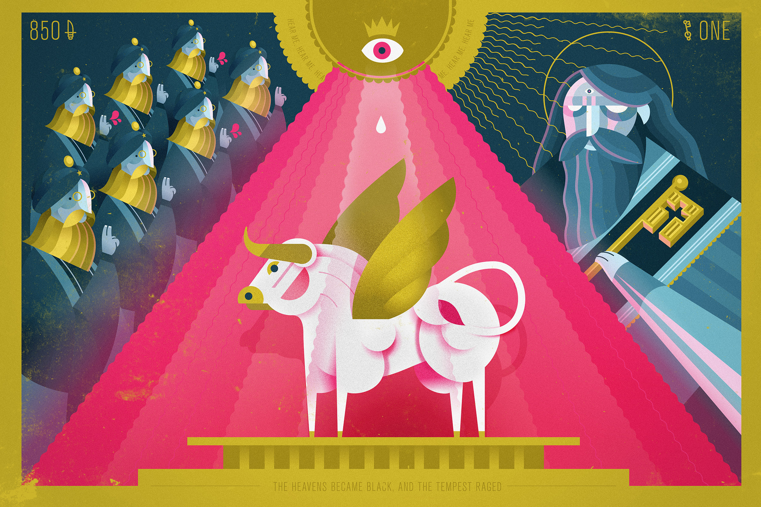 Elijah and the Prophets of Baal art by Dan Christofferson