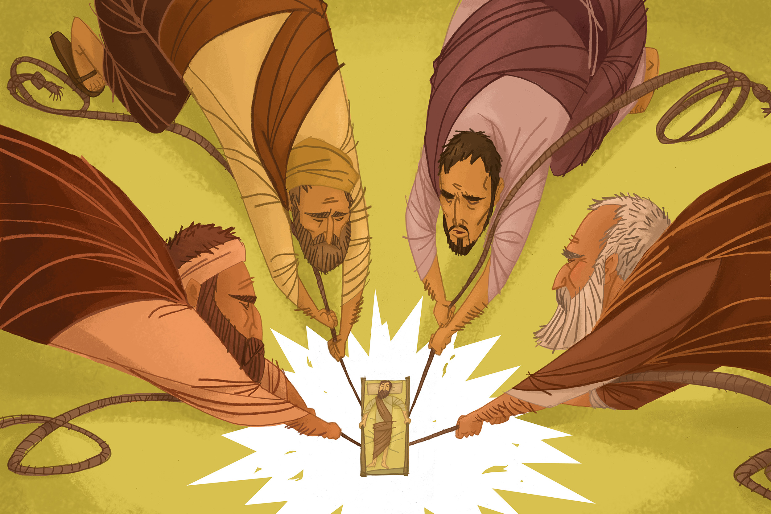 Dropped Through the Ceiling art by Ward Jenkins